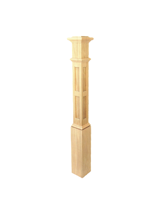 Red Oak Box Newel 5 3/4"x53" - BNWRO509753453