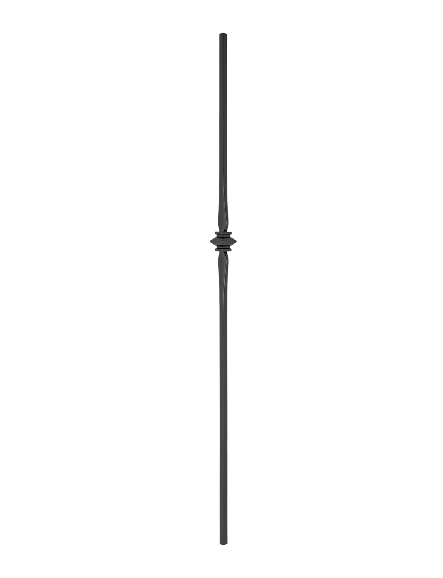 1/2" Drilled and Tapped Solid Square Baluster - DTSSPL131S36