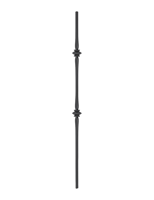 1/2" Drilled and Tapped Solid Square Baluster - DTSSPL132D36