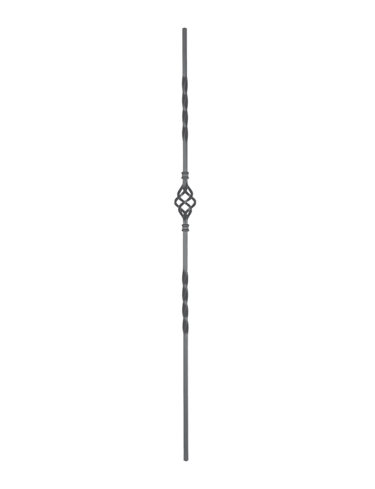 1/2" Drilled and Tapped Solid Square Baluster - DTSSPL48236