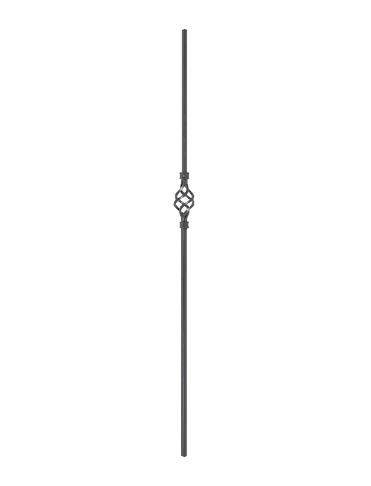 1/2" Drilled and Tapped Solid Square Baluster - DTSSPL48A236