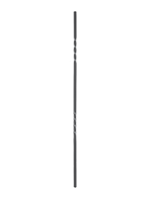 1/2" Drilled and Tapped Solid Square Baluster - DTSSPL53336