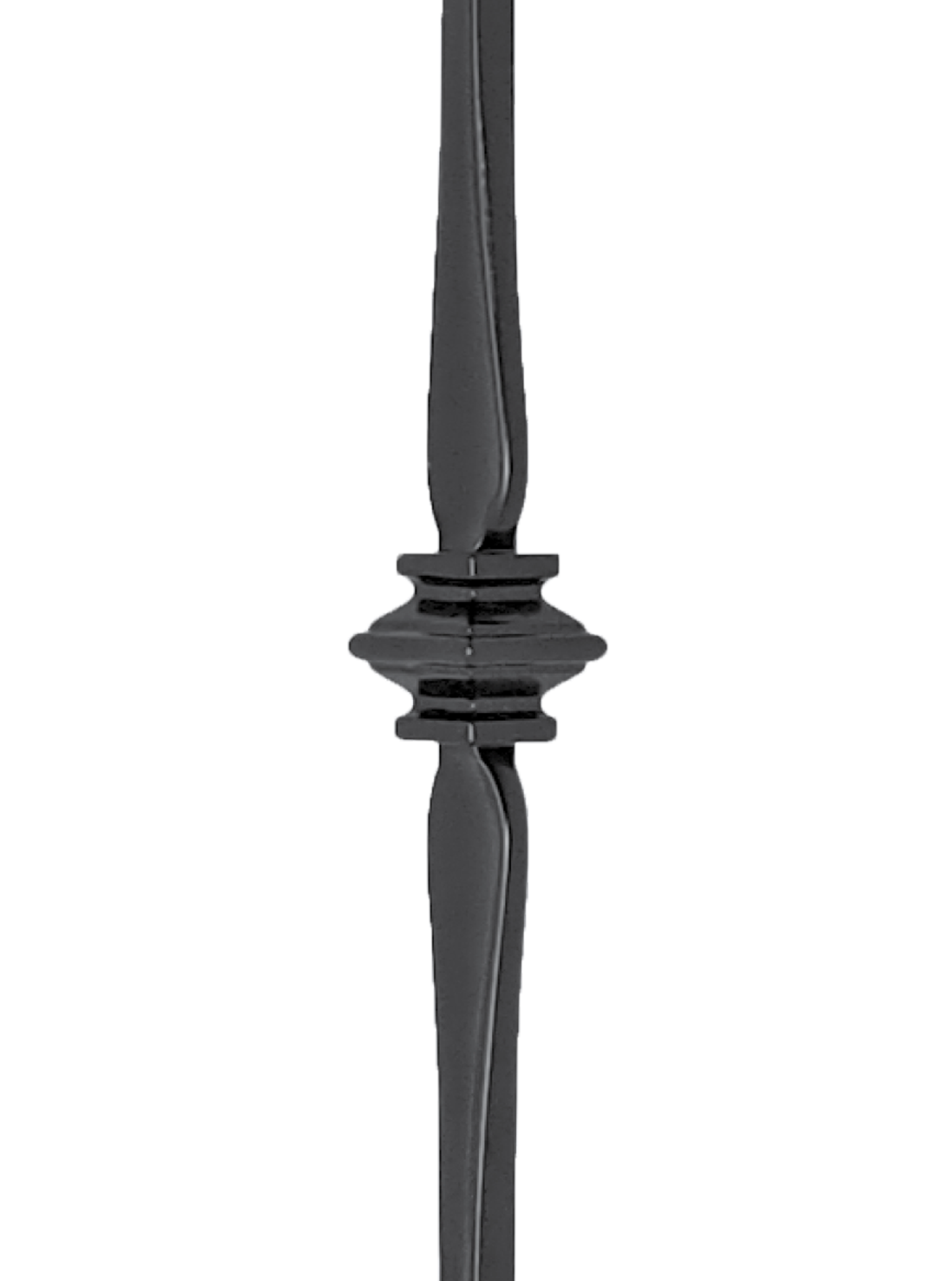 1/2" Drilled and Tapped Tubular Square Baluster - DTTSPTL131S36