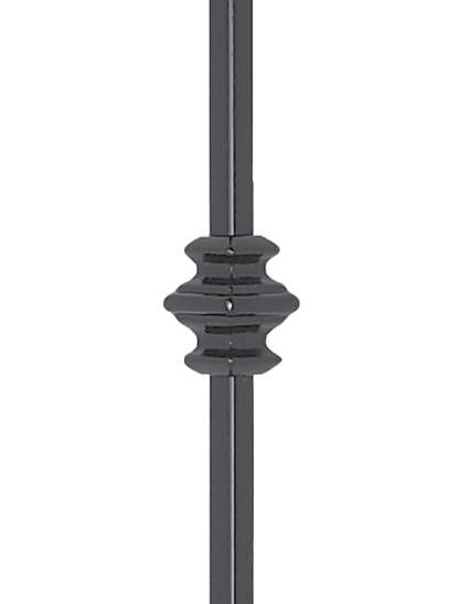 1/2" Drilled and Tapped Tubular Square Baluster - DTTSPTL683S36
