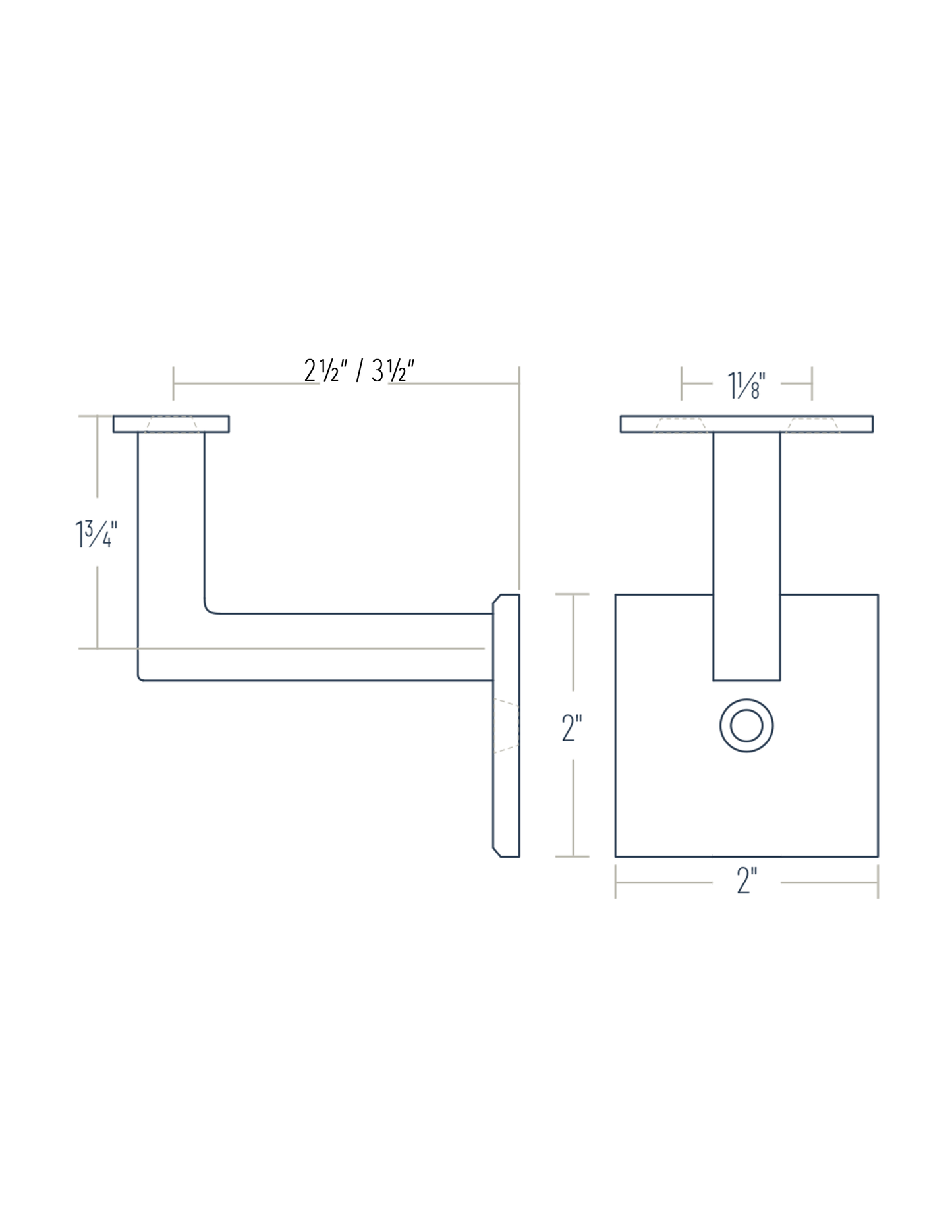 Handrail Bracket - HBSHblack
