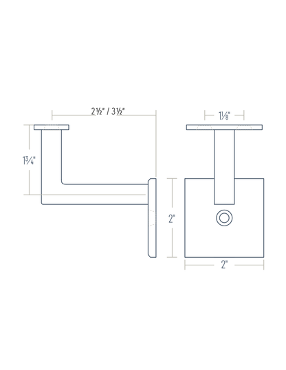 Handrail Bracket - HBSHblack
