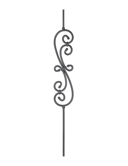 9/16" Solid Round Powder Coated Baluster - SRPS1051/1RD