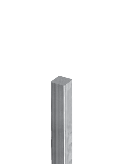 1/2" Stainless Steel Solid Square Baluster - SSSSSBSQ1235S