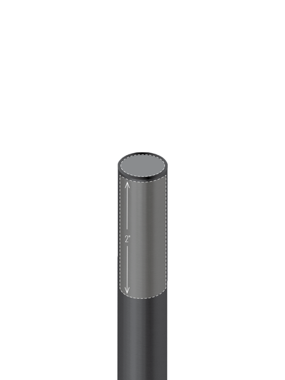 9/16" Round Powder Coated Baluster - TW2SIPTMBALL2